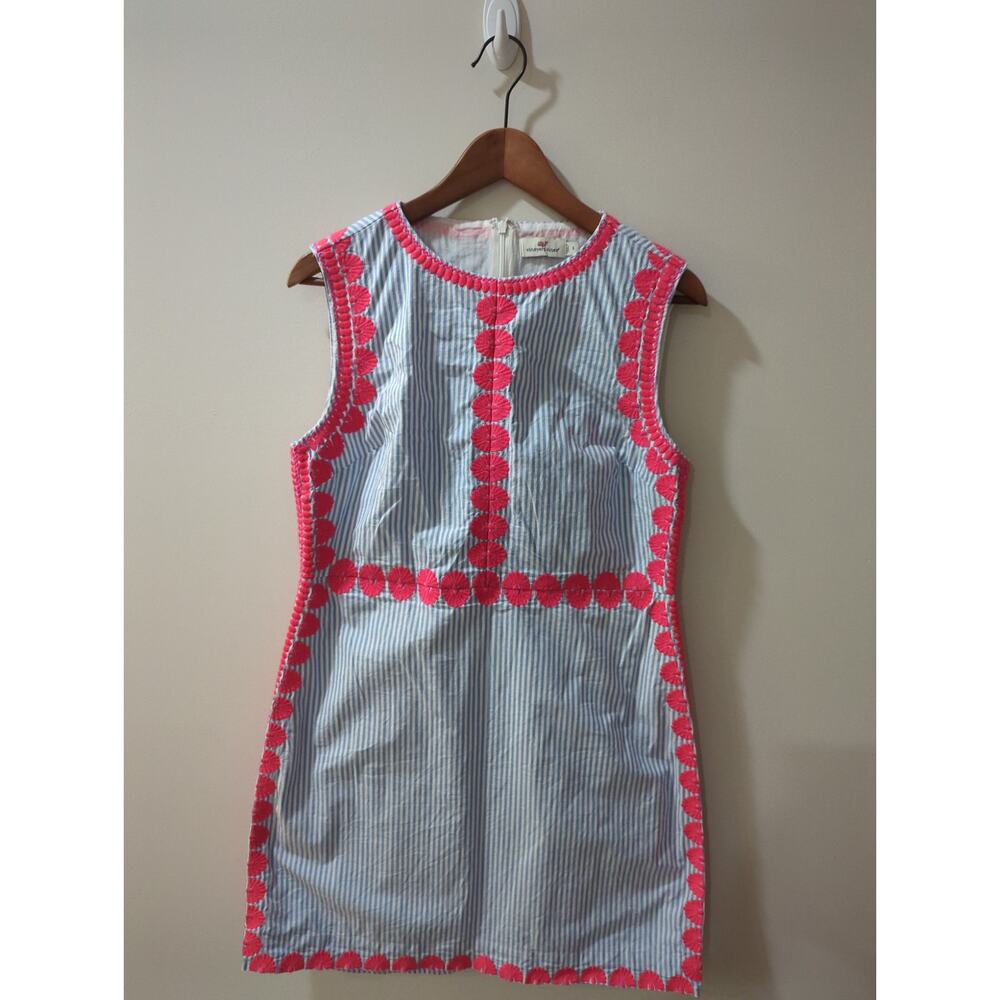Vineyard Vines Blue and Pink Mini Dress
